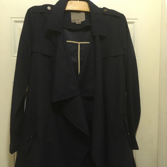 Vero Moda Jacket Belted Dark Blue Wrap Medium - Picture 2 of 8